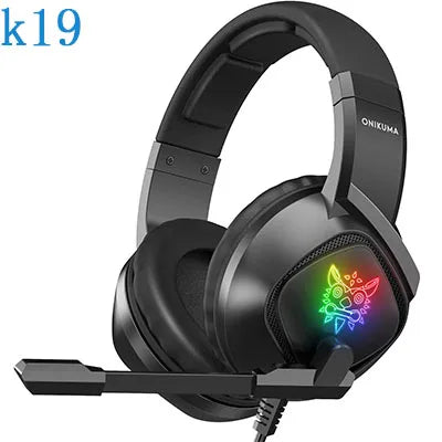K19 Game Headphones Onikuma USB 3.5mm Wired Gaming Headphone With Microphone PC Gaming Headset & Headphones
