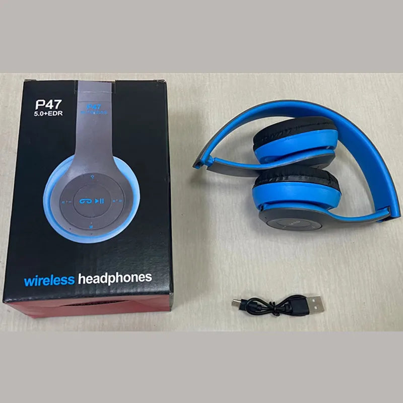 Hot Selling Top P47 Headphone Wireless Headphone Headband Handsfree Headphones Earphone Connect With Warranty