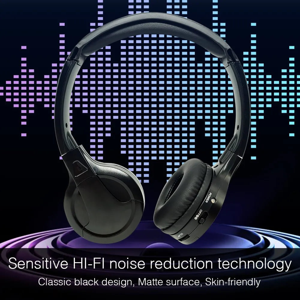 IR Infrared Wireless Headphone Stereo Foldable Car Headset Earphone Indoor Outdoor Music Headphones TV Headphone 2 Headphones