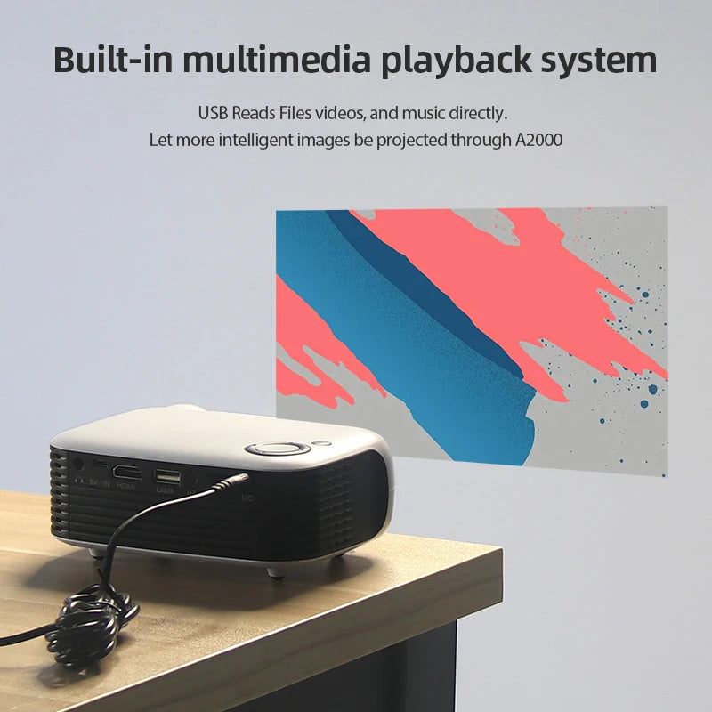 AUN A2000 Portable Projector LED Home Theater Projector